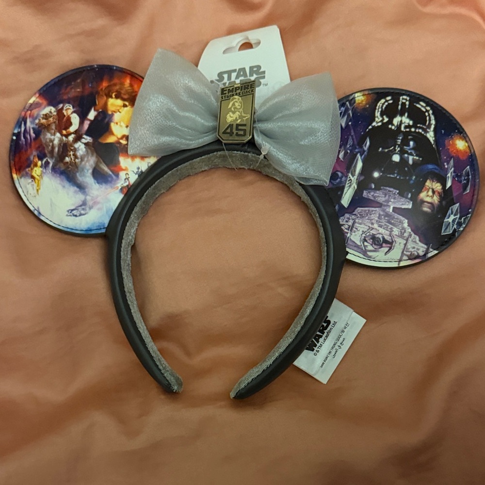 Star Wars Mickey Ears Headband 45 Anniversary Empire Strikes Back